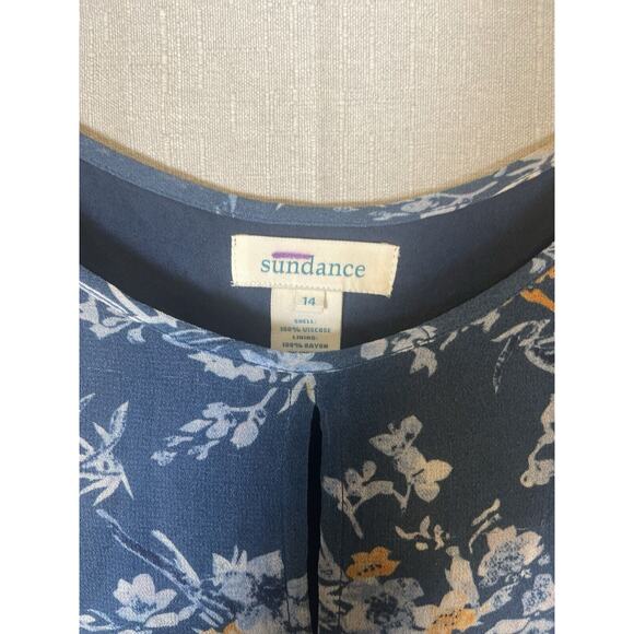 Sundance Blue On The Breeze Floral Print Viscose Sleeveless Maxi Dress Size 14 - Picture 8 of 12